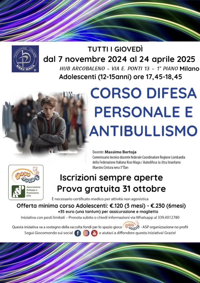 Corso difesa personale e antibullismo